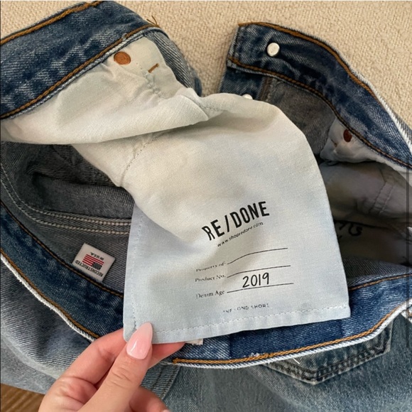 Re/Done Bermuda Shorts Like New - Picture 3 of 4